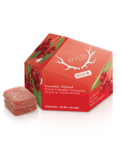 WYLD Sour Cherry Indica Enhanced Gummies