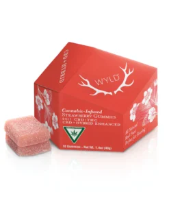 WYLD Strawberry 20:1 CBD + Hybrid Enhanced Gummies