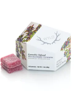 WYLD Huckleberry Hybrid Enhanced Gummies