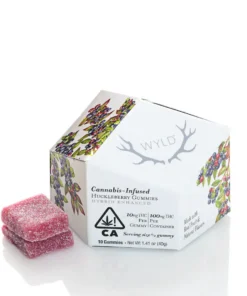 WYLD Huckleberry Hybrid Enhanced Gummies 100mg