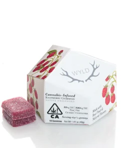 WYLD Raspberry Sativa Enhanced Gummies