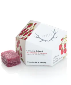 WYLD Raspberry Sativa Enhanced Gummies